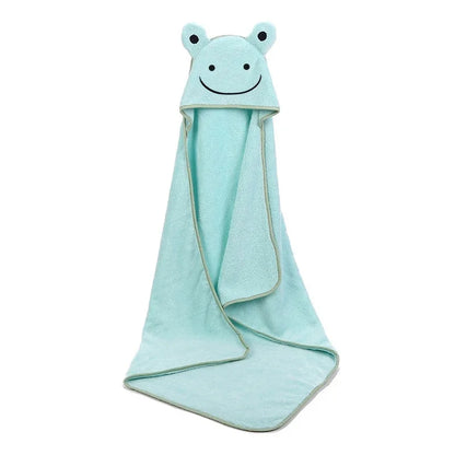 Serviette de bain avec jolis motifs de dessins animés pour bébé
