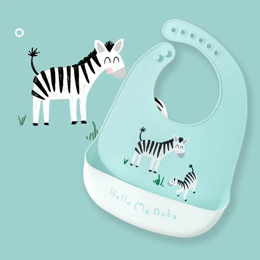 Bavoir en silicone imperméable pour bébé