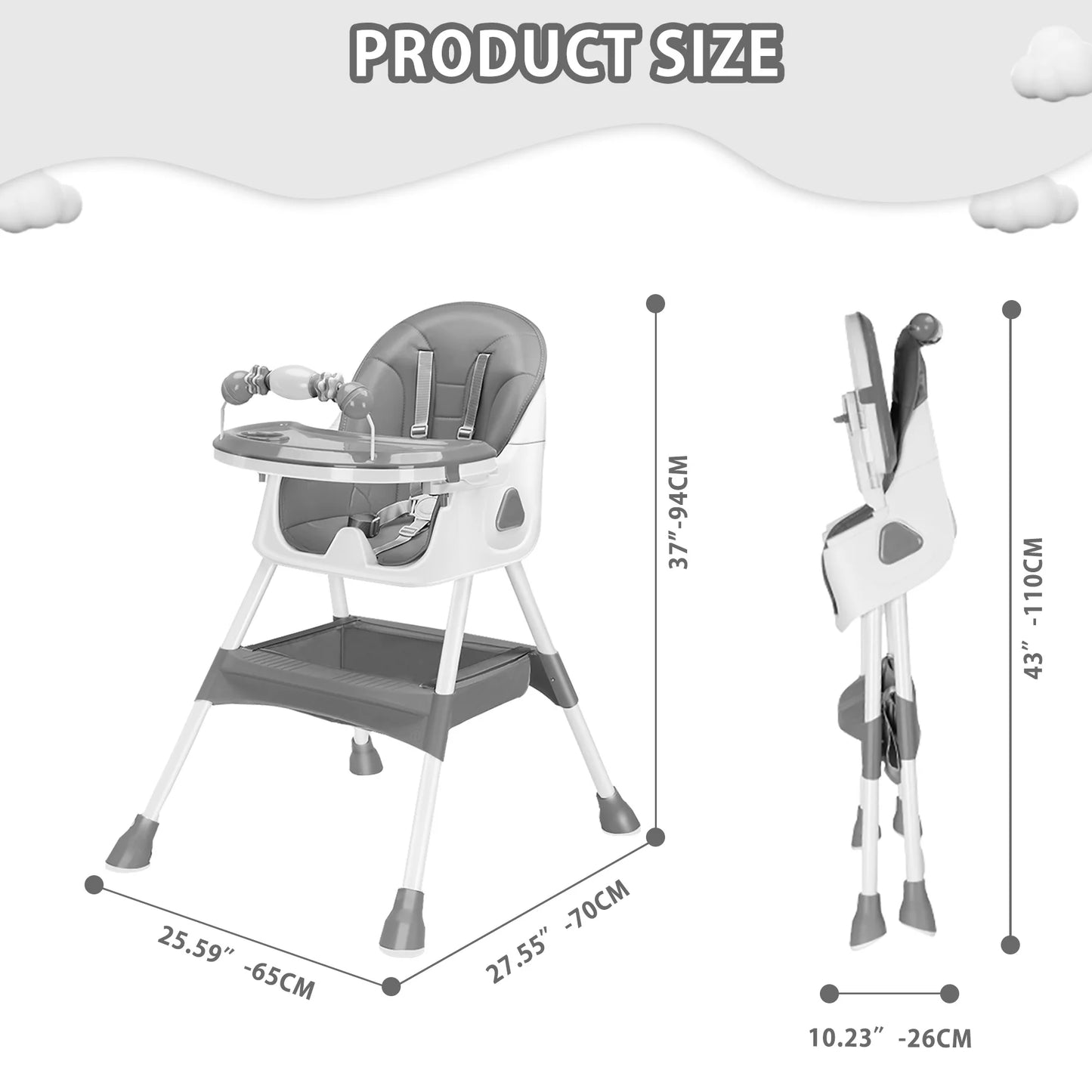 Chaise bébé pliable