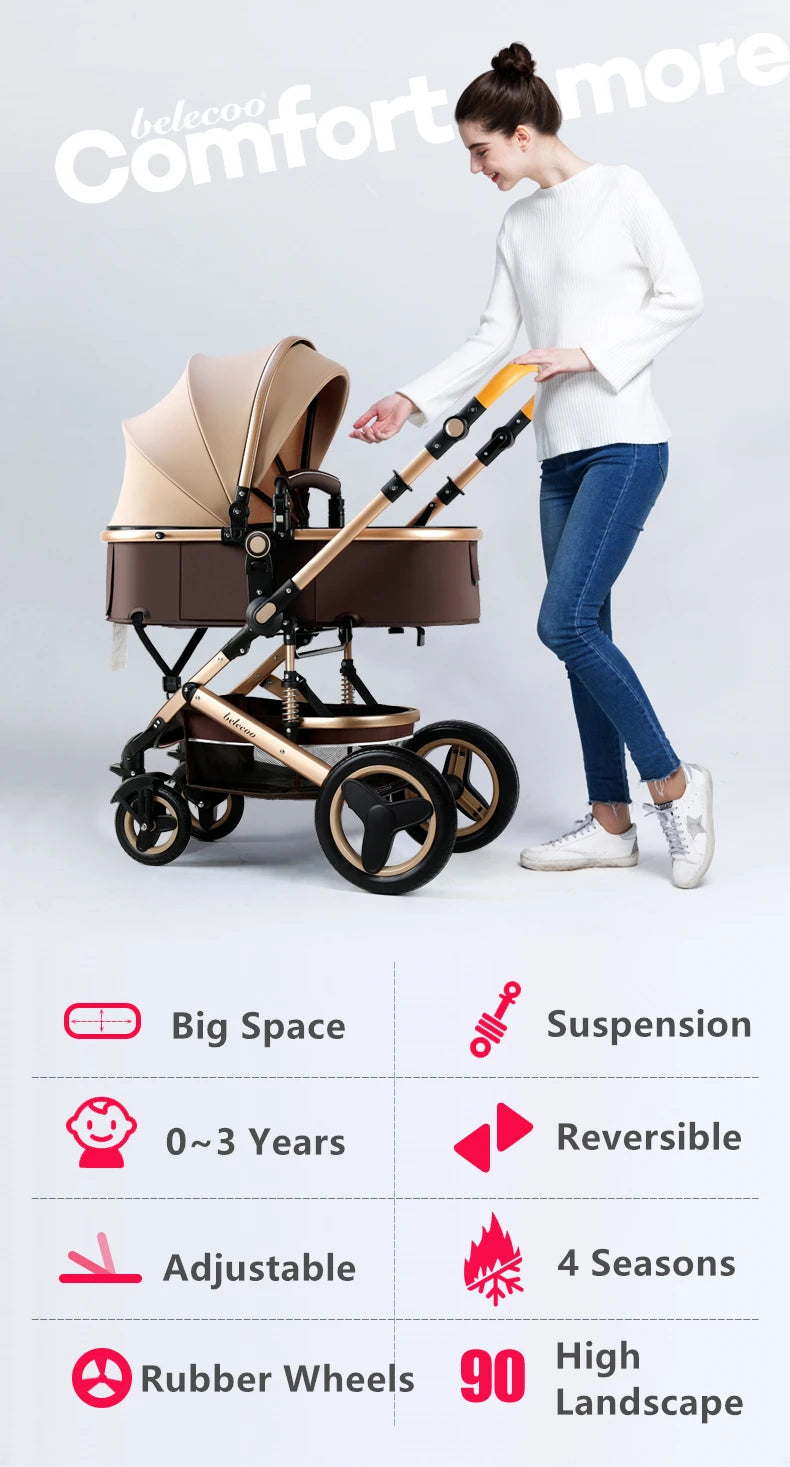 Poussette polyvalente pour bébé