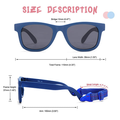 Lunettes de soleil avec sangle reglable pour bébés