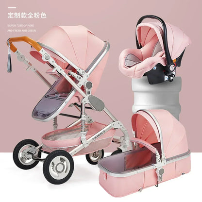 Poussette pliable multifonctionnelle pour bébé