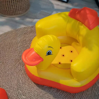 Jouet bébé siège gonflable en forme de canard