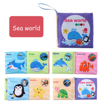 Livre éducatif en tissu doux pour bébé