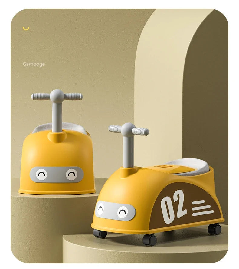 Pot de toilette motif voiture pour bébé
