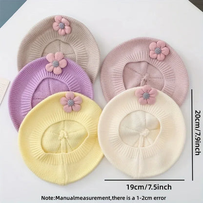 Bonnet tricoté pour filles