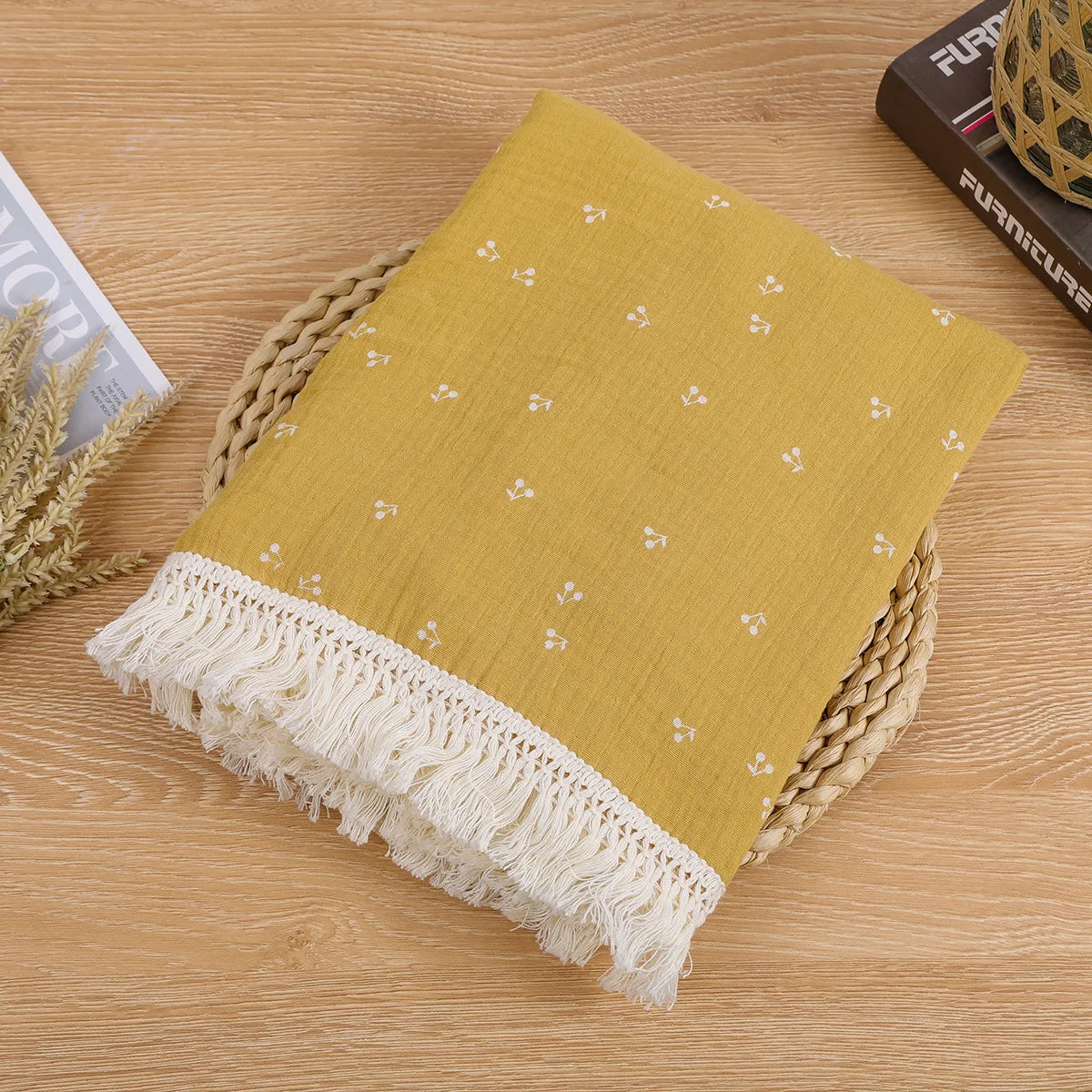 Couverture d’emmaillotage en mousseline de coton pour bébé