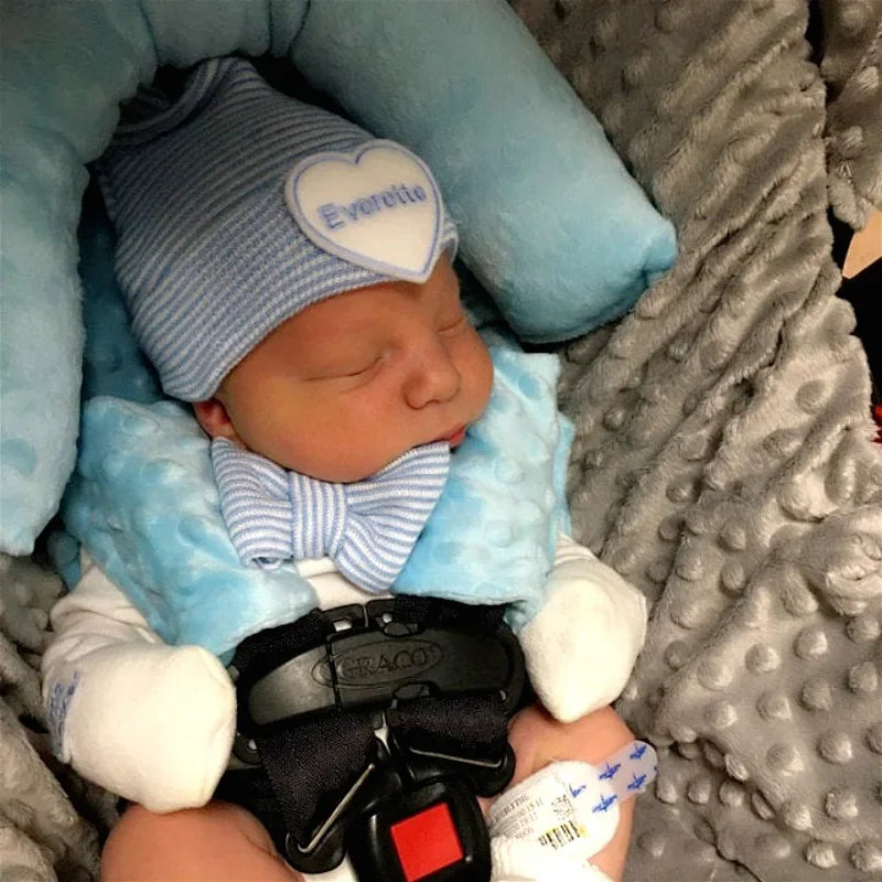 Oreiller cale tête de bébé avec ceinture