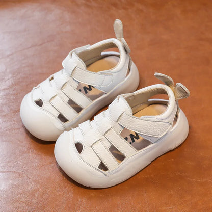 Sandales d’été à brides en similicuir pour bébé