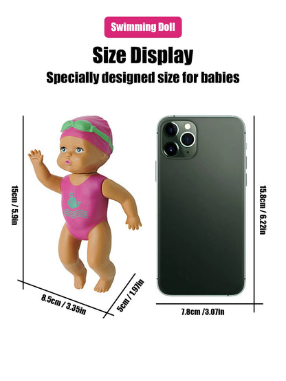 Jouet de bain mini poupée de natation pour bébé
