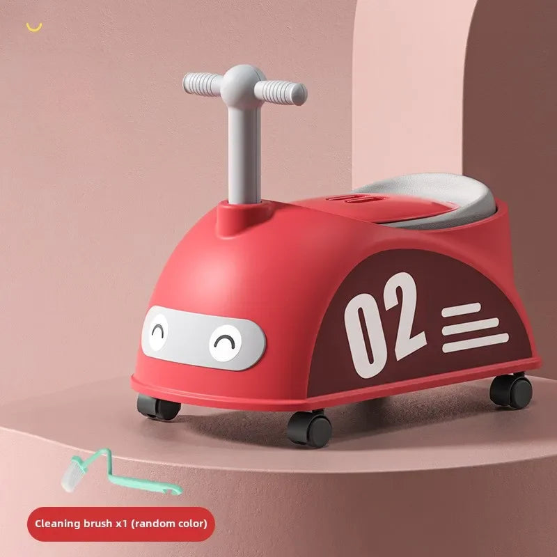 Pot de toilette motif voiture pour bébé