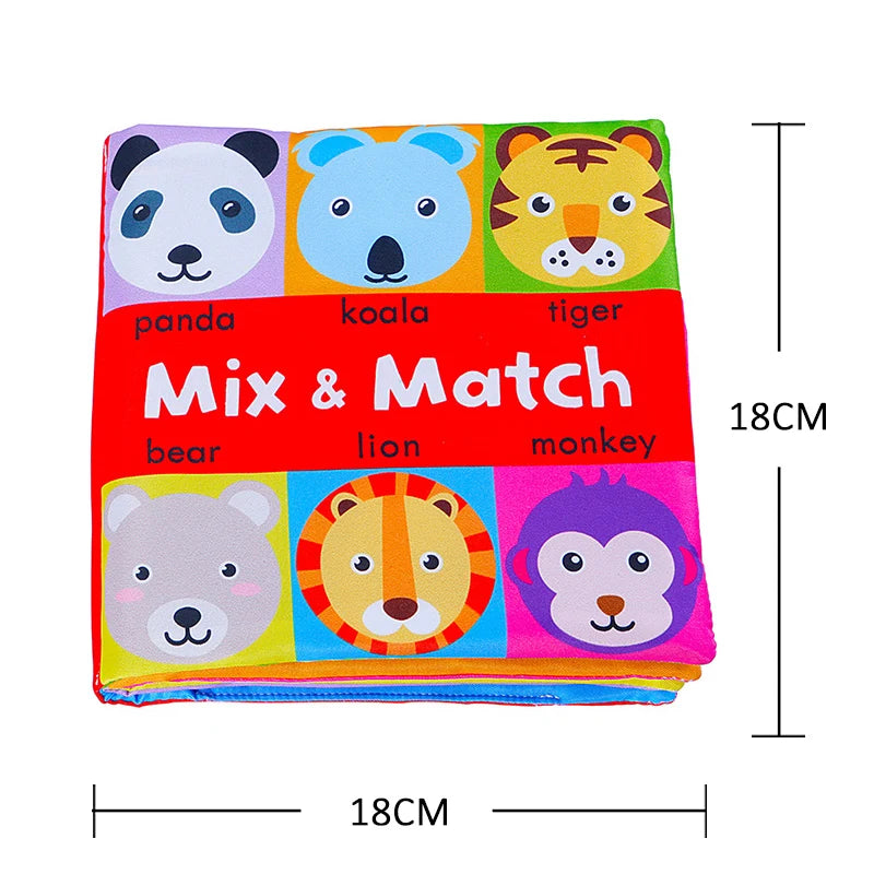 Livre en tissu doux et lavable pour bébé
