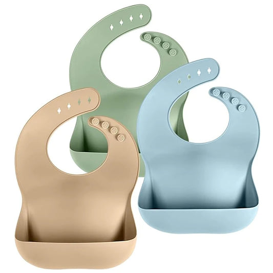 Bavoir en silicone imperméable et durable pour bébé