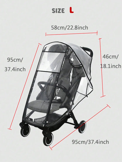 Housse imperméable spécial poussette