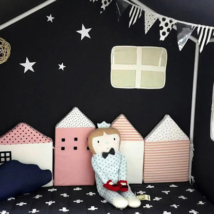 Tour de lit pare-chocs Motifs maisons pour bébé