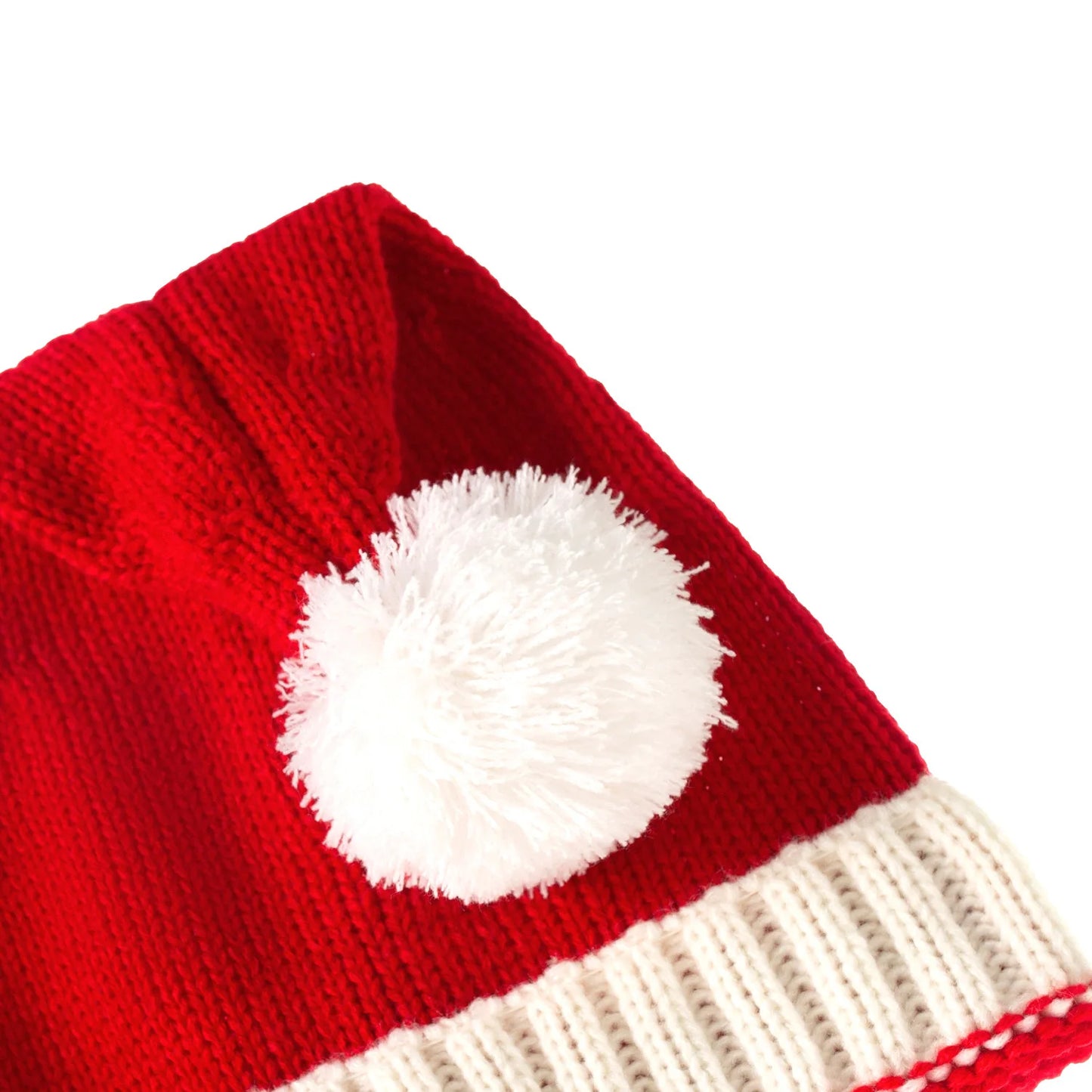 Joli Bonnet de Noël à pompon unisexe pour maman et bébé
