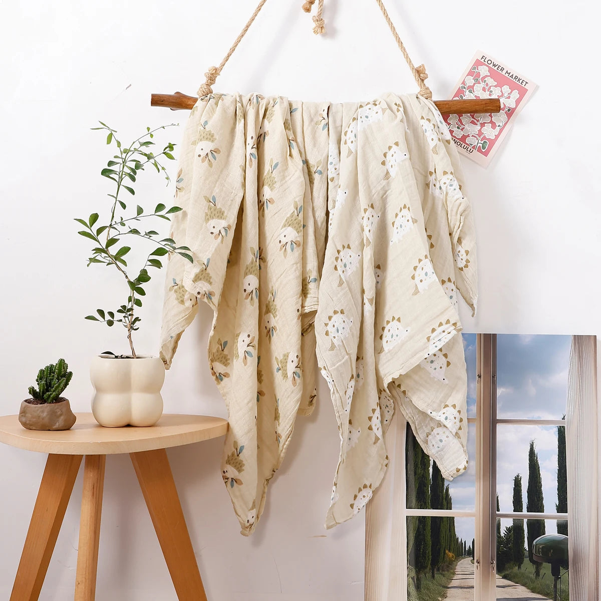 Couverture en tissu de mousseline pour bébé