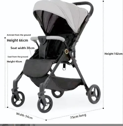 Poussette portable et pliable pour bébé