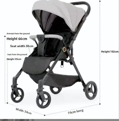 Poussette portable et pliable pour bébé