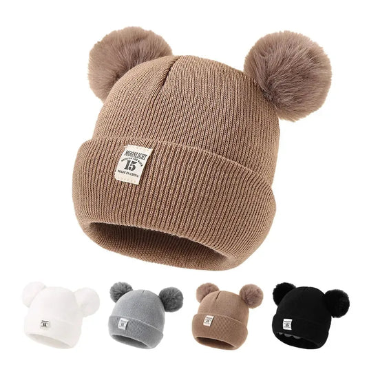 Bonnet bébé avec oreilles d'ours