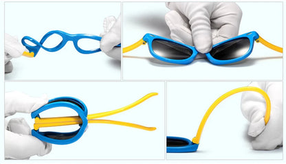 Lunettes de soleil classiques en Silicone pour enfants,