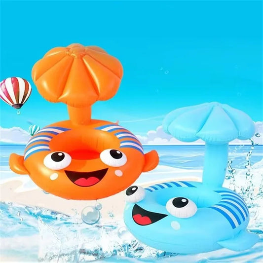 Anneau de natation pour bébé avec support entrejambe