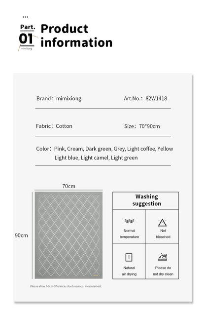 Couverture tricotée en coton pour bébé