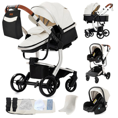 Poussette de paysage haute pliable