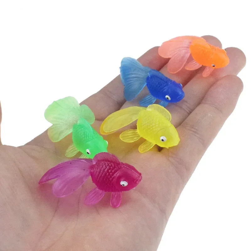 Lot de 10 poissons en caoutchouc souple pour bébé