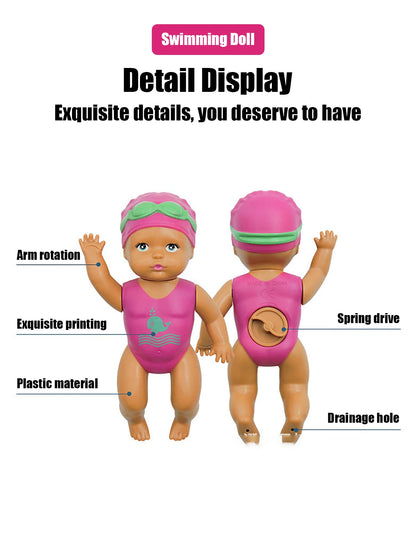 Jouet de bain mini poupée de natation pour bébé