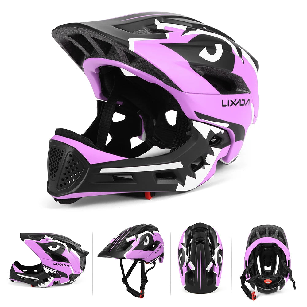 Casque vélo intégral détachable pour enfants VTT BMX