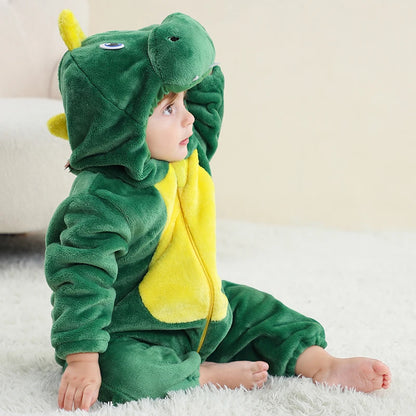 Combinaison pyjama avec une capuche à motifs d’animaux