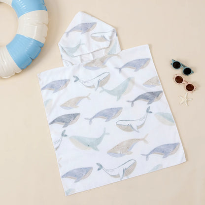 Serviette de plage à capuche pour bébé