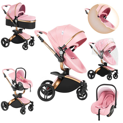 Poussette de paysage haute pliable