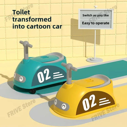 Pot de toilette motif voiture pour bébé
