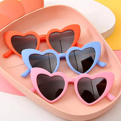 Lunettes de soleil polarisées en forme de cœur pour enfants