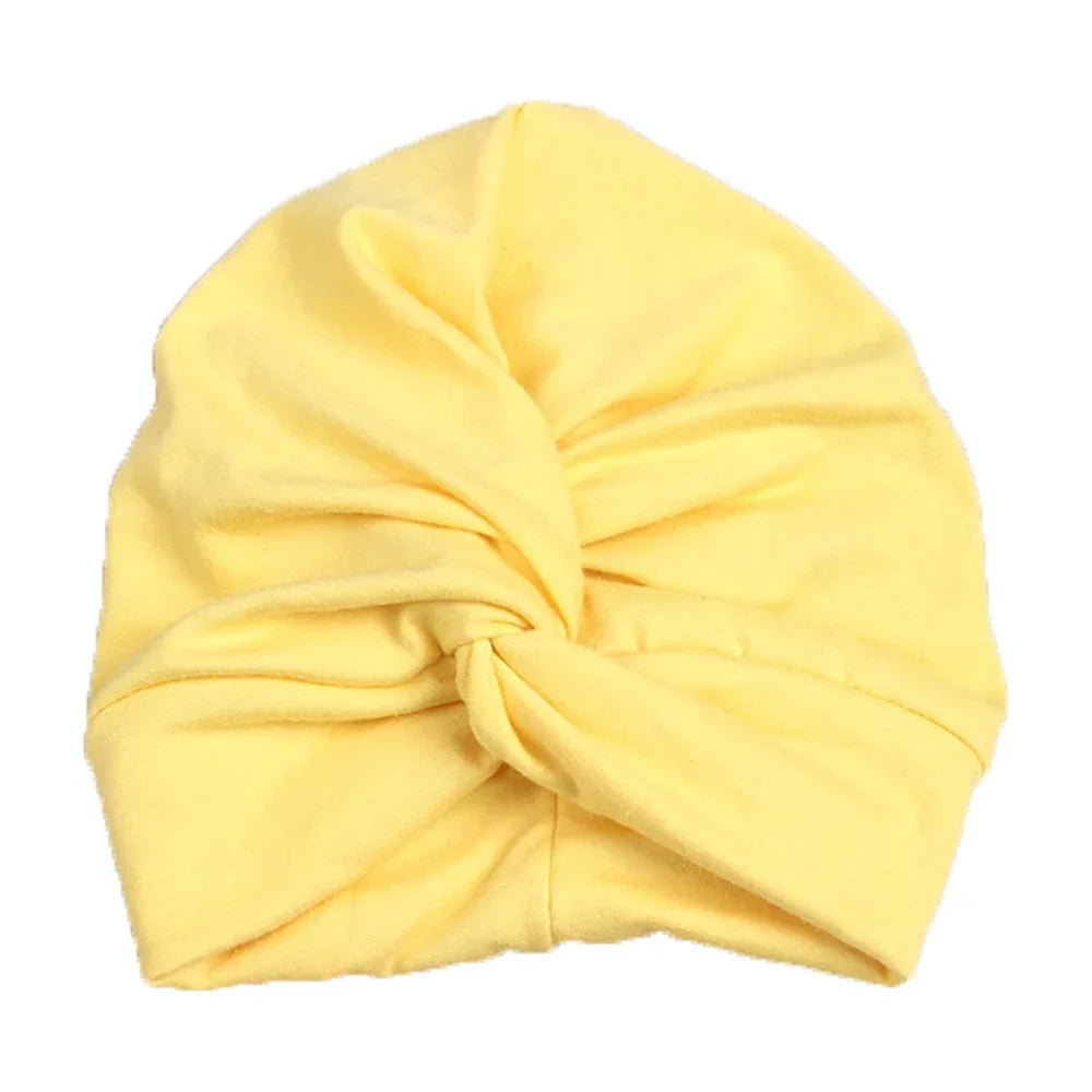 Turban en coton torsadé et noué pour bébé