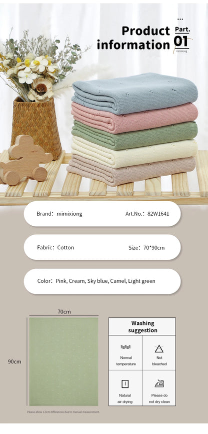 Couverture tricotée et décontractée pour bébé