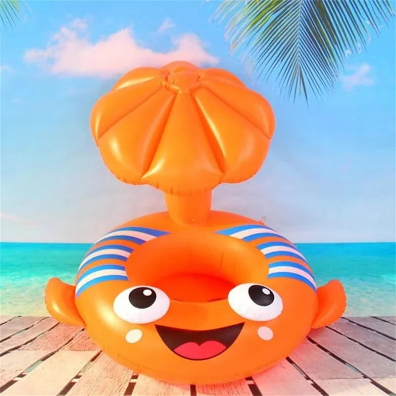 Anneau de natation pour bébé avec support entrejambe