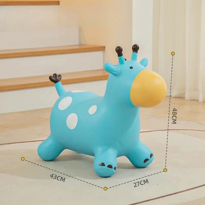 Trémie gonflable en forme de girafe
