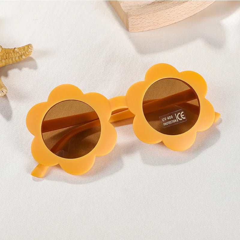 Lunettes de soleil pour bébé en forme de fleur