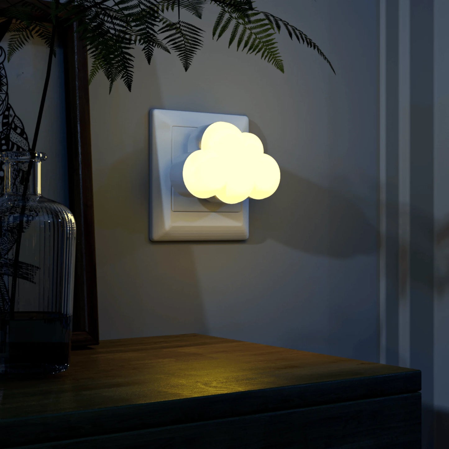 Veilleuse en forme de nuage pour chambre de bébé