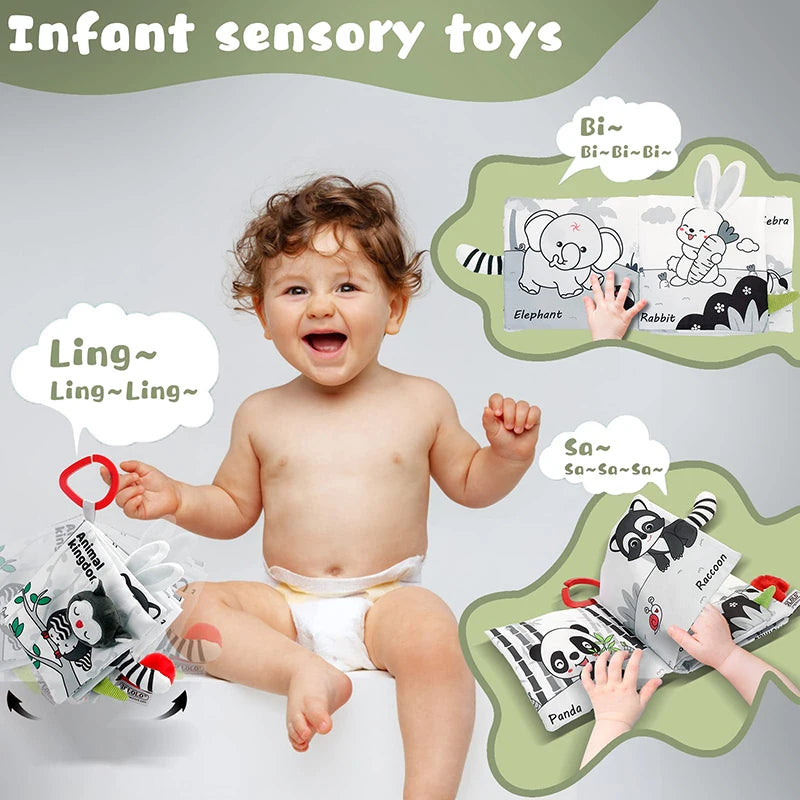 Livre en tissu doux et lavable pour bébé