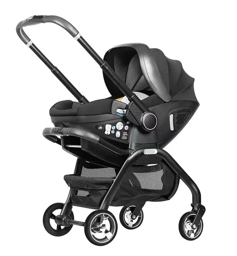 Poussette bébé 3 en 1, siège auto pour enfants, poussette pour nouveau-né, portable, légère