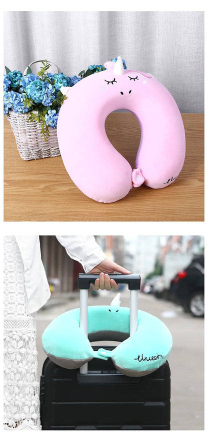 Oreiller licorne en forme de U