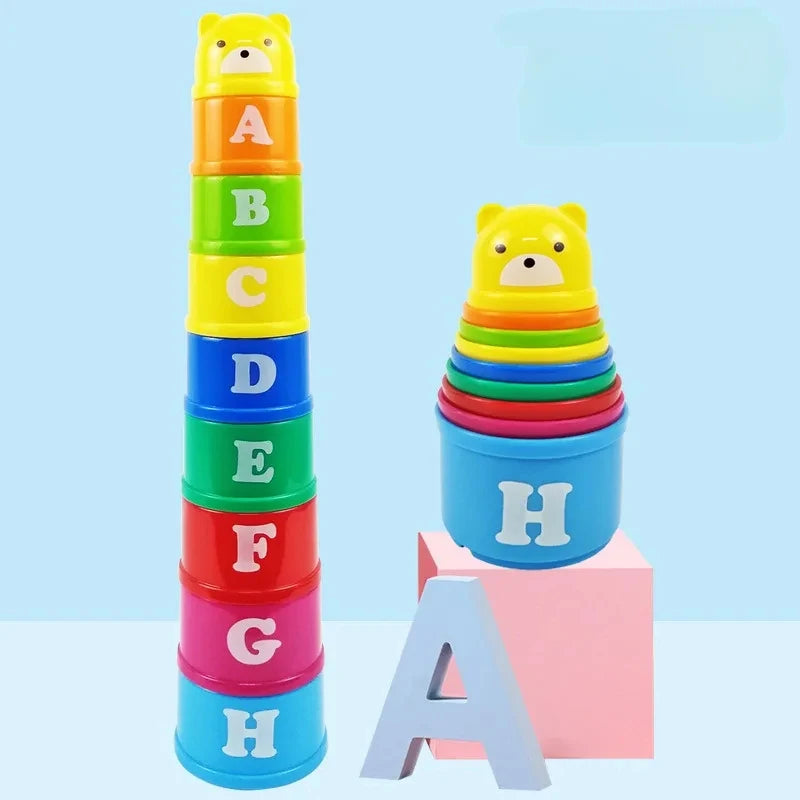 Collection de tasses empilables pour bébés