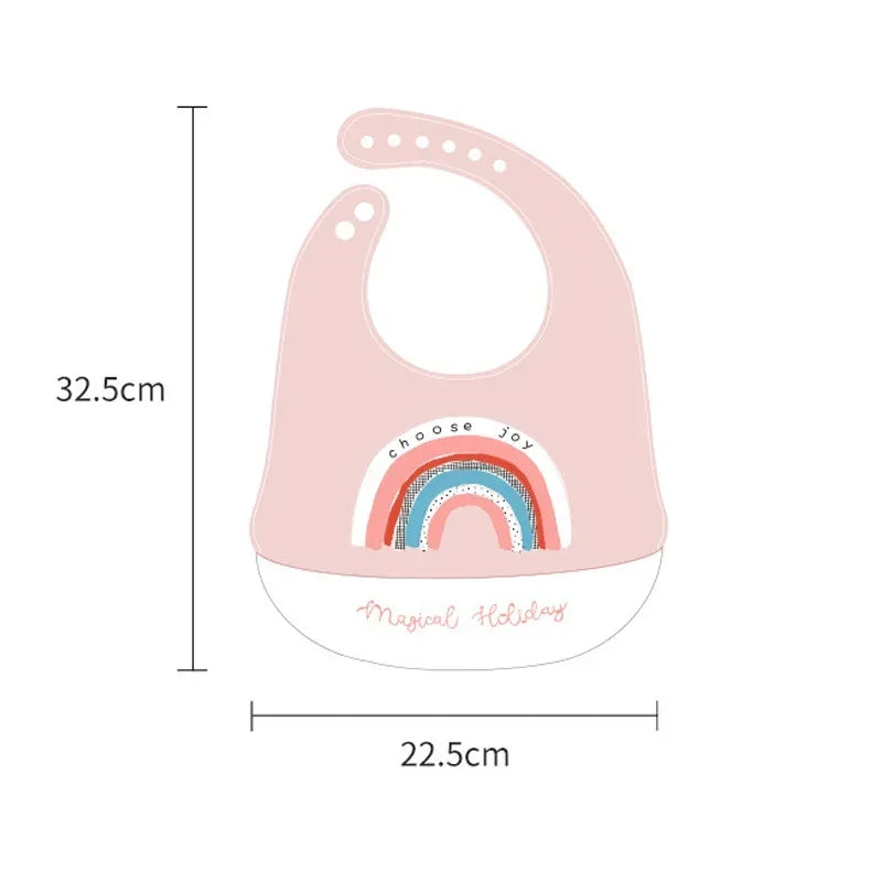 Bavoir en silicone imperméable pour bébé