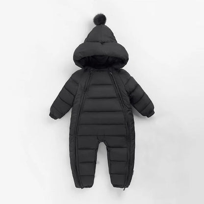 Doudoune bébé barbotteuse rouge avec capuche