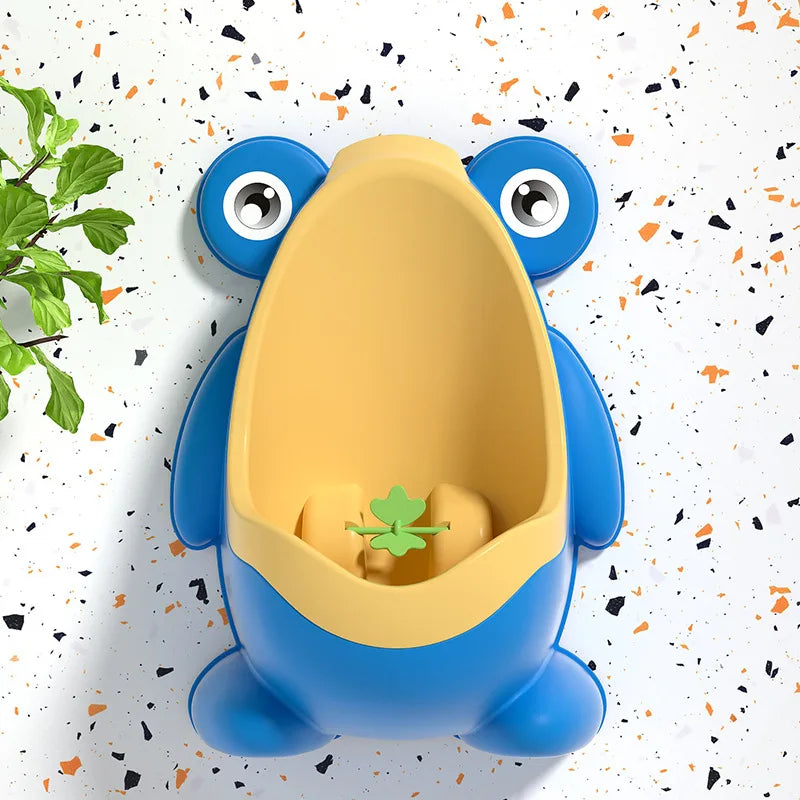 Urinoir vertical forme grenouille pour petit garçon