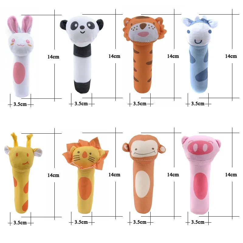 Hochet avec jouets en peluche